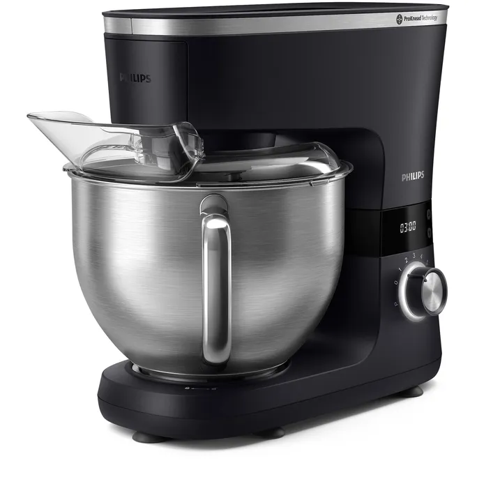 Philips HR7962/01 Küchenmaschine Series 7000 schwarz/Edelstahl 5,5l Schüssel 1.000W