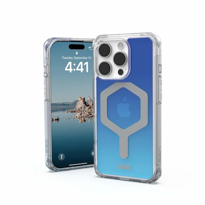 UAG Urban Armor Gear Plyo MagSafe Case Apple iPhone 16 Pro Max blau/transparent/Ombre