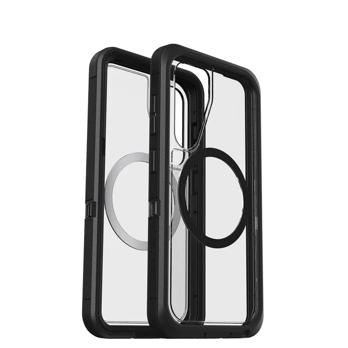 OtterBox Defender XT Clear Magnets Case für Samsung Galaxy S25 Dark Side - clear/black