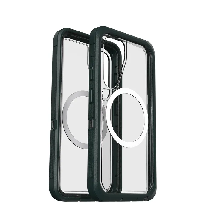 OtterBox Defender XT Clear Magnets Case für Samsung Galaxy S25 Jubilee - green