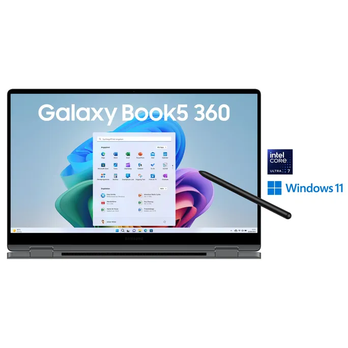 SAMSUNG Galaxy Book5 360 15" AMOLED Ultra 7 258V 32GB/512GB SSD Win11 Pro Copilot+PC
