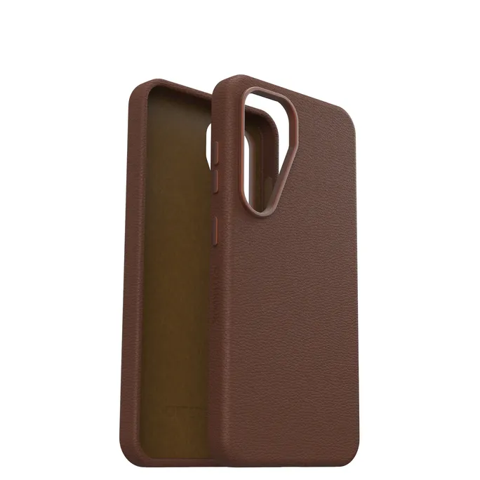 OtterBox Symmetry Cactus Leather Case für Samsung Galaxy S25 Rich Adove - brown