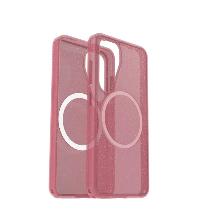 OtterBox Symmetry Clear Magnets Case für Samsung Galaxy S25 Thimbleberry - pink