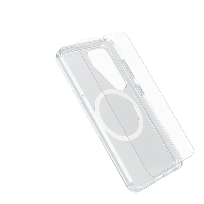 OtterBox Symmetry Clear Magnets Case + Premium Glass für Samsung Galaxy S25 clear