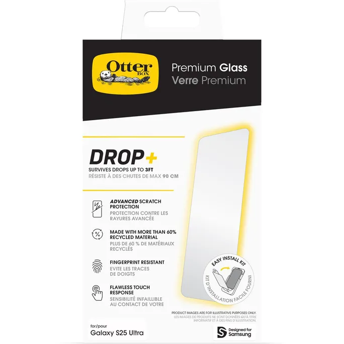 OtterBox Premium Glass Samsung Galaxy S25 Ultra transparent