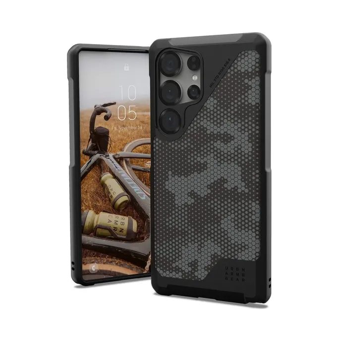 UAG Urban Armor Gear Metropolis LT Case mit Magnet-Modul Samsung Galaxy S25 Ultra micro hex camo graphite