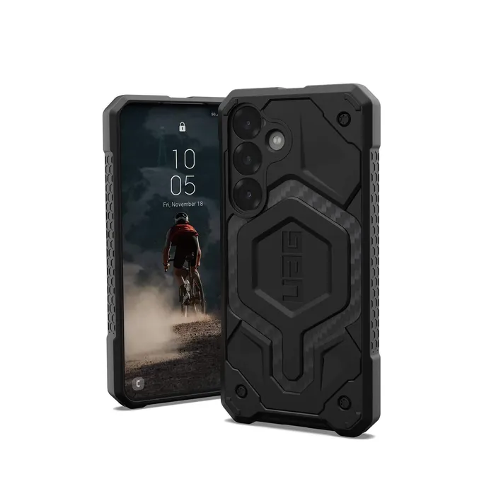 UAG Urban Armor Gear Monarch Pro Case mit Magnet-Modul Samsung Galaxy S25 carbon fiber