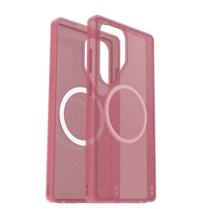 OtterBox Symmetry Clear Magnets Case für Samsung Galaxy S25 Ultra Thimbleberry - pink