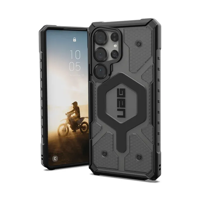 UAG Urban Armor Gear Pathfinder Case mit Magnet-Modul Samsung Galaxy S25 Ultra ash (grau transparent)