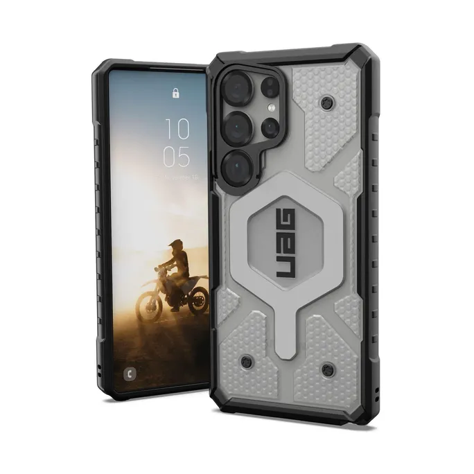 UAG Urban Armor Gear Pathfinder Case mit Magnet-Modul Samsung Galaxy S25 Ultra ice (transparent)