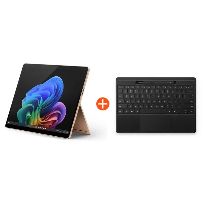 Microsoft Surface Pro (11. Edition) Copilot+ PC 13" OLED 2in1 Dune Snapdragon® X Elite 16GB/1TB SSD Win11 EP2-08389 ohne Netzteil inkl. MS Surface Pro Flex Keyboard +Slim Pen schwarz