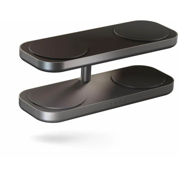Zens Aluminium Series Quattro Wireless Charger Pro 4 mit Netzteil 65W Qi2 schwarz