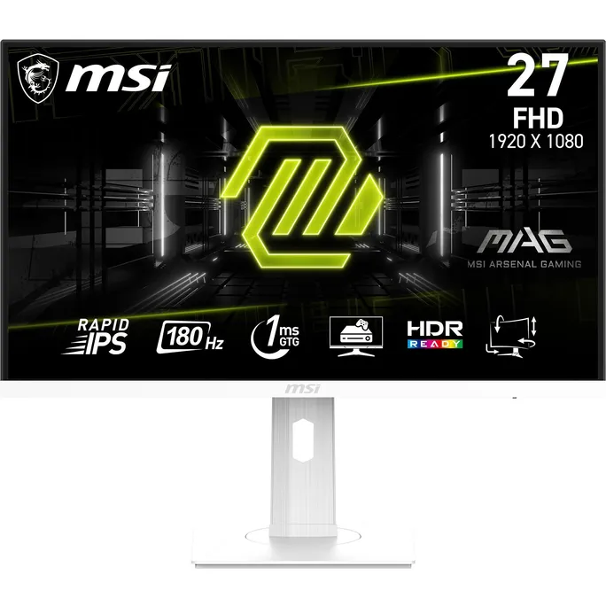 MSI MAG 274PFWDE 68,6cm (27") FHD IPS Gaming Monitor 16:9 DP/HDMI 180Hz 1ms (GtG) weiß