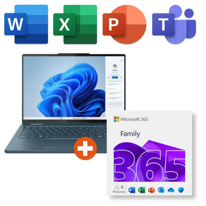 Lenovo Yoga 7 2-in-1 14IML9 14" Touch OLED Core Ultra 5 125H 16GB/1TB SSD Win11 + Stift (inkl. Microsoft 365 Family)