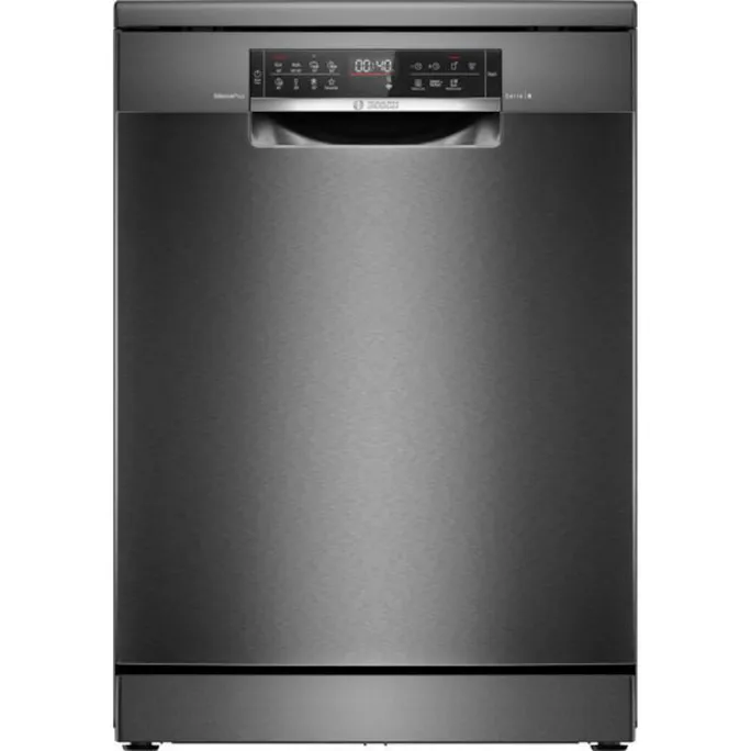 Bosch SMS6ECC12E Serie 6 Freistehender Geschirrspüler EEK A 60cm black inox