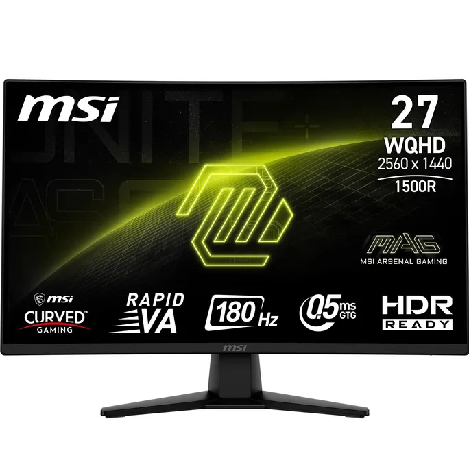 MSI MAG 274CQFDE 68,6cm (27") QHD VA Curved Gaming Monitor 16:9 HDMI/DP 180Hz 0,5ms