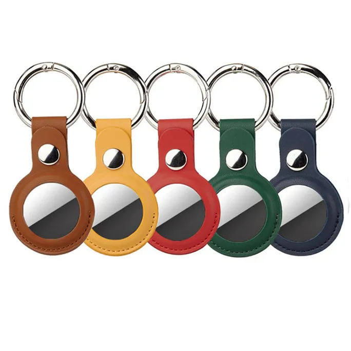4smarts Kunstleder Case Set f. AirTags 5 Stk (farblich gemischt)