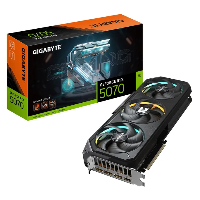 GIGABYTE GeForce RTX 5070 GAMING OC 12G Grafikkarte HDMI/DP
