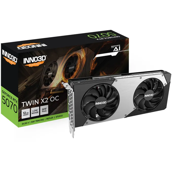 INNO3D GeForce RTX 5070 TWIN X2 OC 12GB Grafikkarte 3xDP/HDMI