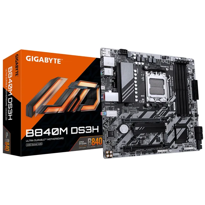 GIGABYTE B840M mATX Mainboard Sockel AM5 DP/HDMI