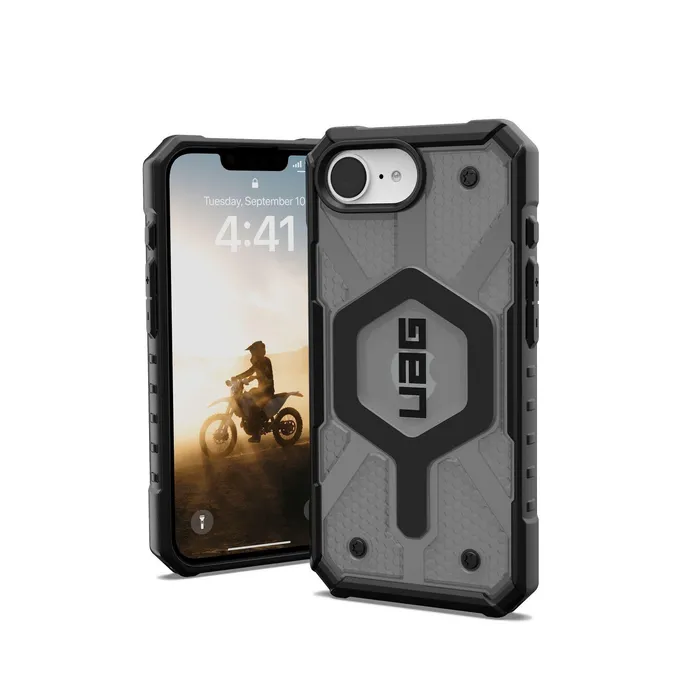 UAG Urban Armor Gear Pathfinder MagSafe Case ash (grau transparent) für Apple iPhone 17e/16e