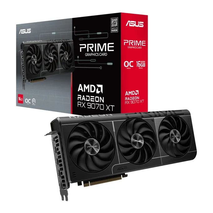 ASUS PRIME Radeon RX 9070 XT OC Edition 16GB DDR6, HDMI/DP