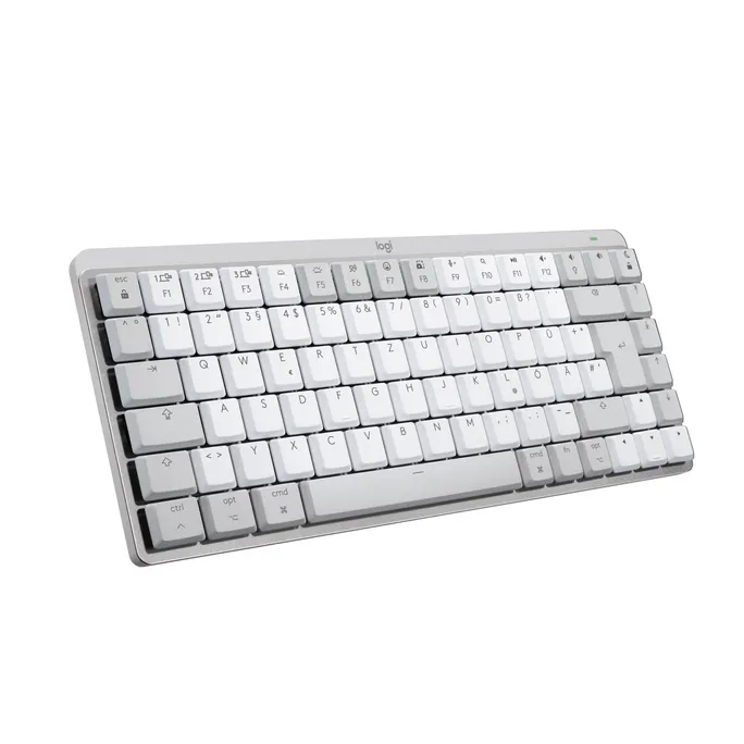 MX Mechanical Mini for Mac Pale Grey, Taktile-Switches (Leise), DE-Layout (Qwertz), Bluetooth, USB-C, Unterstützt von Logi Options+