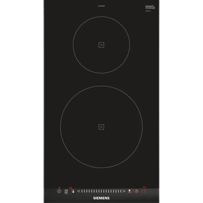 Siemens EH375FBB1E iQ100 Domino-Induktionskochfeld 30 cm Schwarz, Mit Rahmen aufliegend