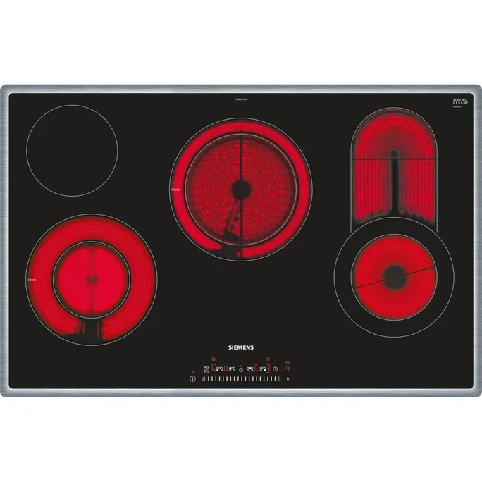 Siemens ET845FCP1D iQ300 Glaskeramik-Kochfeld, 80 cm, mit Rahmen aufliegend
