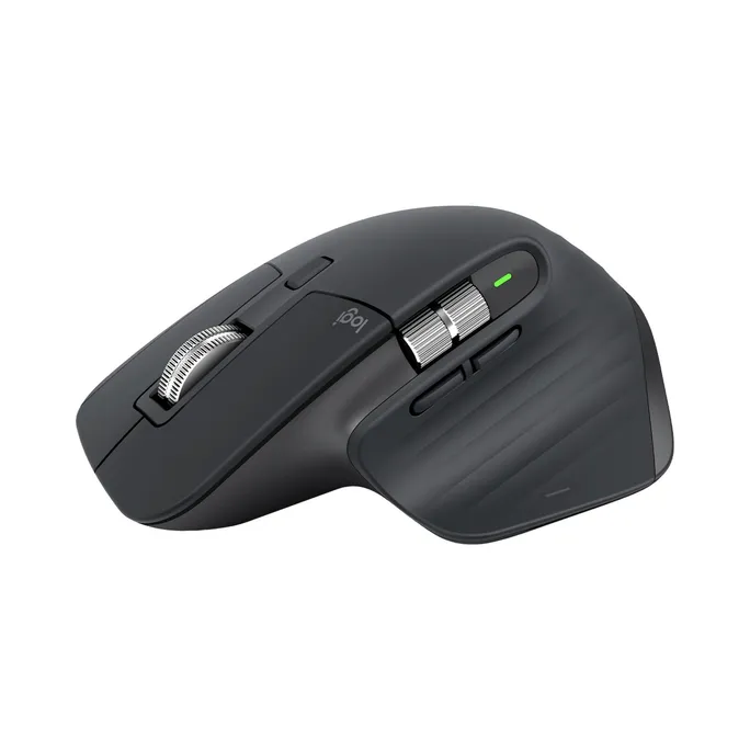 Logitech MX Master 3S Grafit Performance-Maus, Logi-Bolt Adapter, Bluetooth, USB-C, Unterstützt von Logi Options+