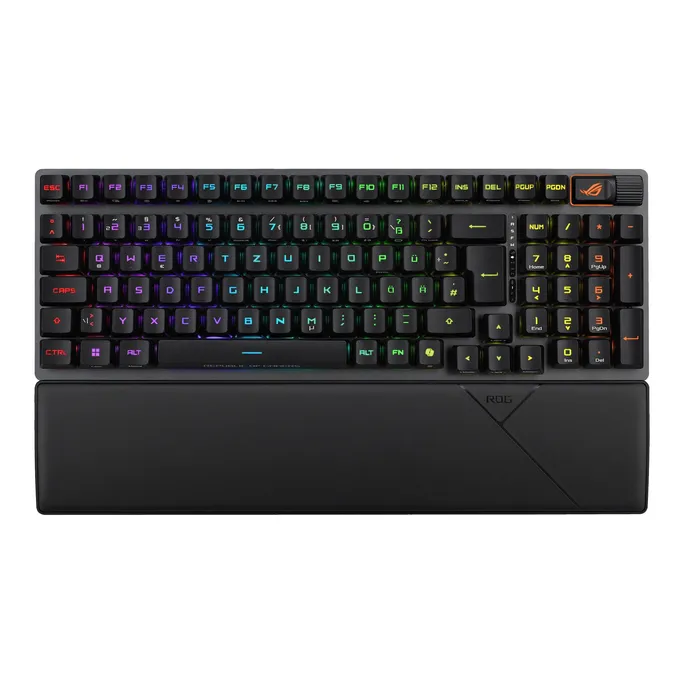 ASUS ROG Strix Scope II 96 RX Wireless Schwarz, 96% Layout, ROG RX Switches, Tri-Mode-Verbindung, USB-C, Bluetooth, 2,4Ghz