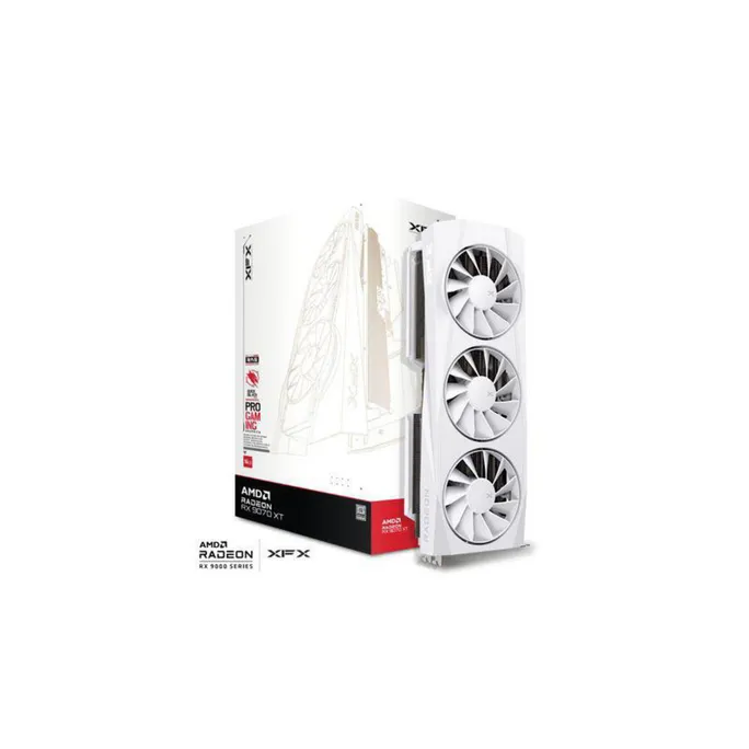 XFX QuickSilver Radeon RX 9070 XT Gaming Edition White Grafikkarte 16GB GDDR6 DP/HDMI