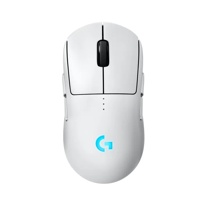 Logitech PRO 2 LIGHTSPEED Weiß Gaming-Maus, Rechts- und Linkshändig, LIGHTSYNC RGB