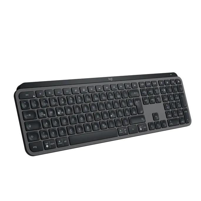 Logitech MX Keys S Graphite - USB-C/A, Bluetooth, Logi Bold Adapter, Windows- und Mac Layout, Management via Logitech Options+