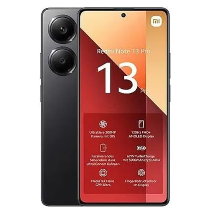 Xiaomi Redmi Note 13 Pro 4G 8/256GB Dual-SIM Smartphone midnight black