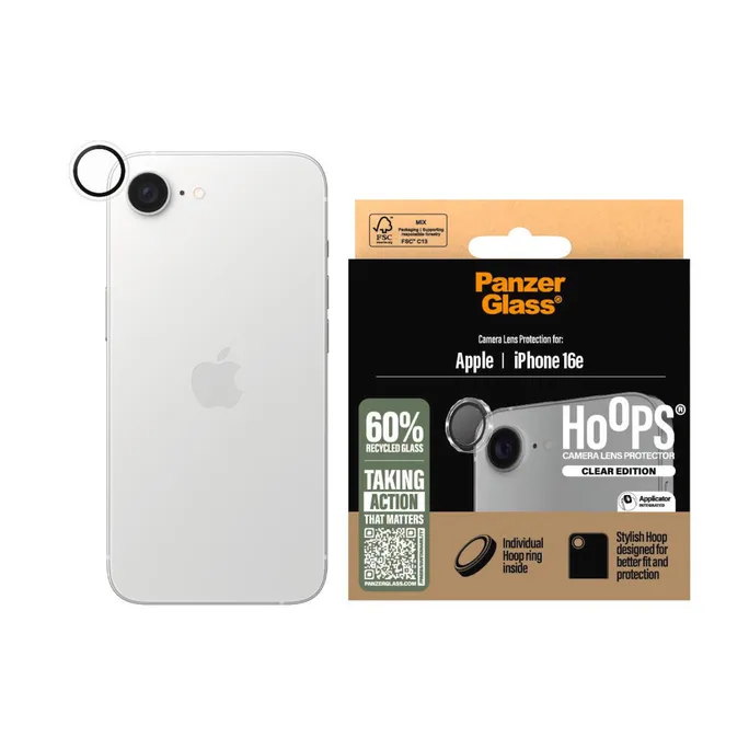 PanzerGlass Hoops Camera Protector, clear iPhone 17e/ 16e