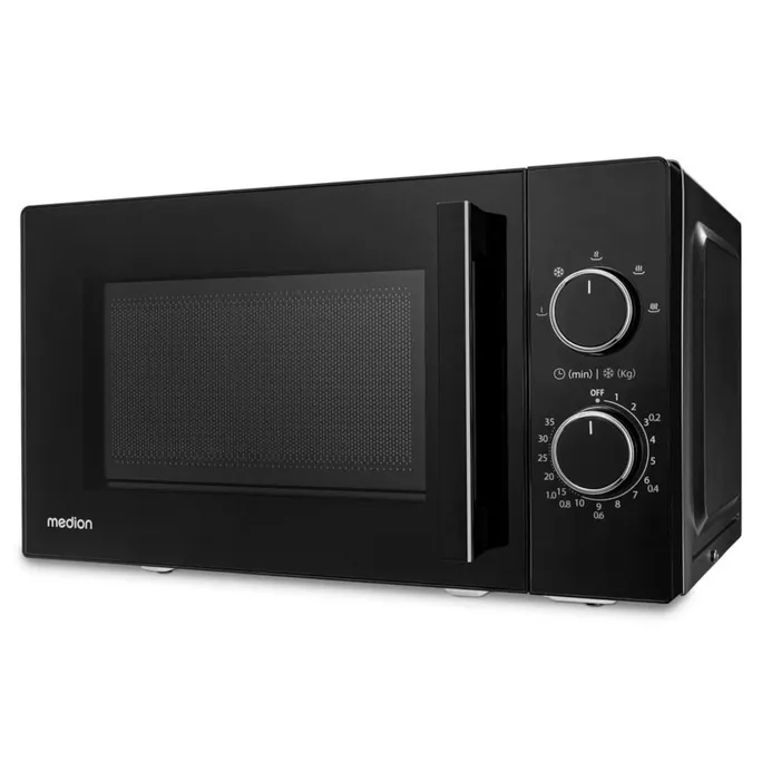 Medion MD 12011 Mikrowelle schwarz 20l, 800W, 5 Leistungsstufen