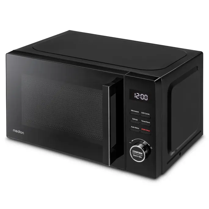 Medion MD 12021 2 in 1 Mikrowelle mit Grill 20L 800W/100W 5 Leistungsstufen, Timer