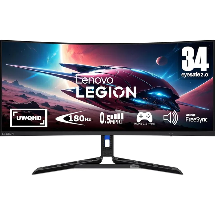 Lenovo R34w-30 86,4cm (34") WQHD VA Curved Monitor 21:9 HDMI/DP 5ms 180Hz FreeSync