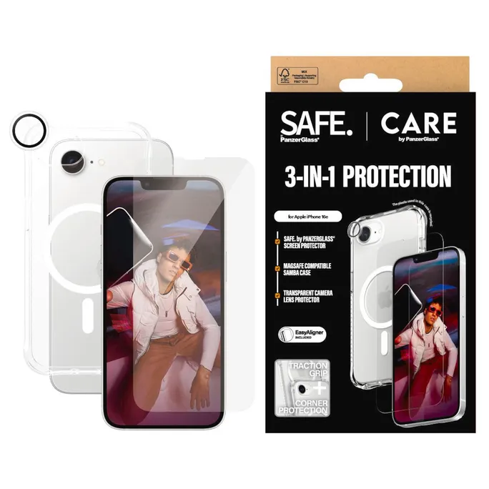 CARE by PanzerGlass® Fashion 3-in-1 Bundle iPhone 16e