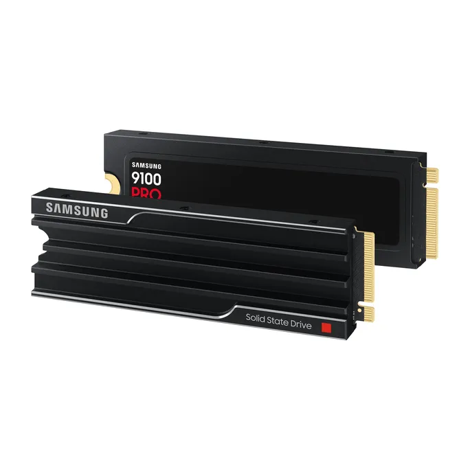 Samsung 9100 PRO NVMe SSD 1 TB M.2 PCIe 5.0 VD-NAND TLC mit Kühlkörper