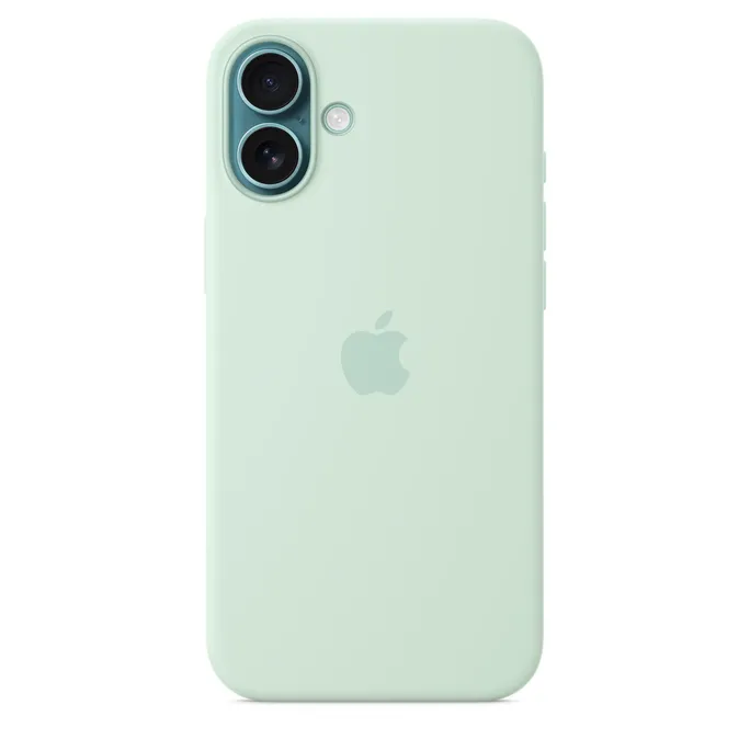 Apple Original iPhone 16 Plus Silikon Case mit MagSafe - Aquamarin