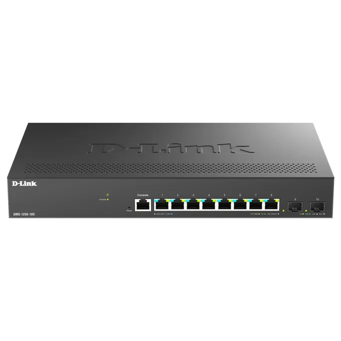 D-Link DMS-1250-10S/E Smart Managed 8-Port-Multi-Gigabit-Switch