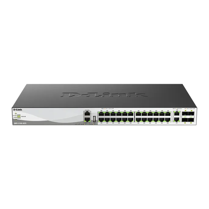 D-Link DMS-3130-30TS/E 30-Port Layer 3 Stackable Multi-Gigabit Managed Switch Series