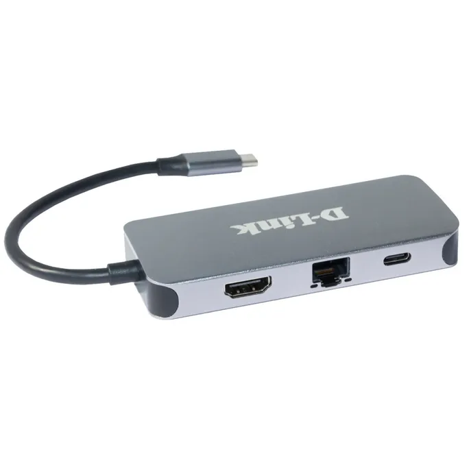 D-Link DUB-2335 6-in-1 USB-C-Hub mit HDMI/Gigabit-Ethernet/Ladefunktion