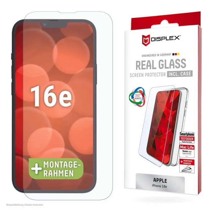 DISPLEX Real Glass + Case iPhone 16e