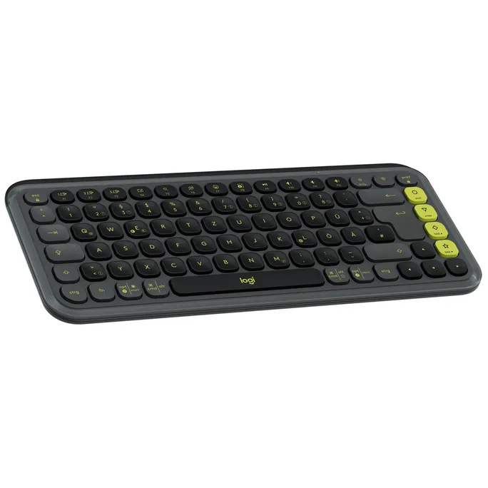 Logitech POP Icon Keys Grafit - Kabellose Multi-Device-Tastatur, Anpassbare Tasten mit der Logi Options+ App