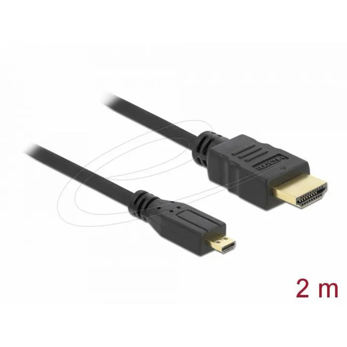 Delock Kabel High Speed HDMI mit Ethernet A/D Stecker/Stecker 2m