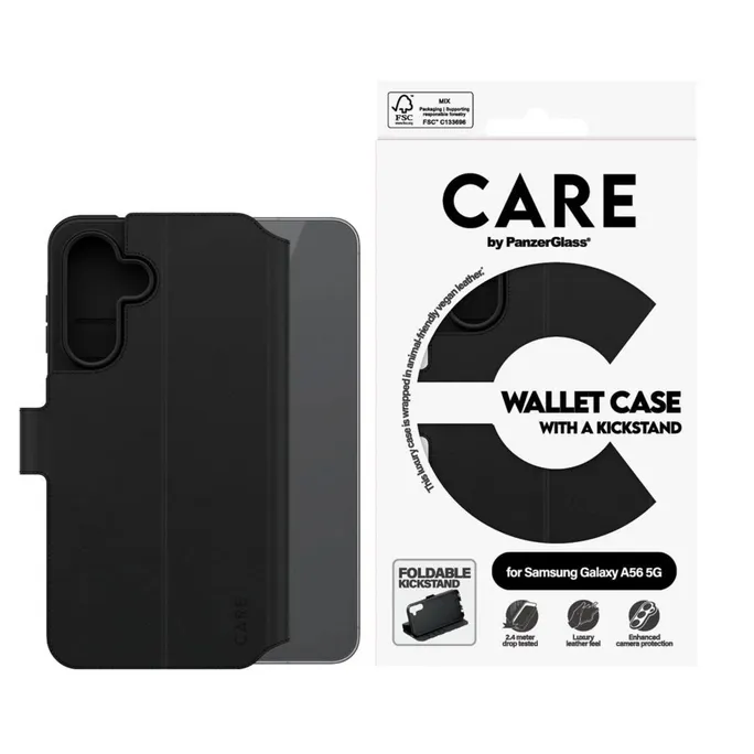 CARE by PanzerGlass® Feature Wallet Case mit Kickstand Samsung Galaxy A56 5G