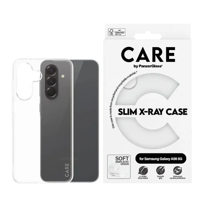 CARE by PanzerGlass® Fashionable Case Transparent X-Ray Soft Basic Galaxy A56 5G